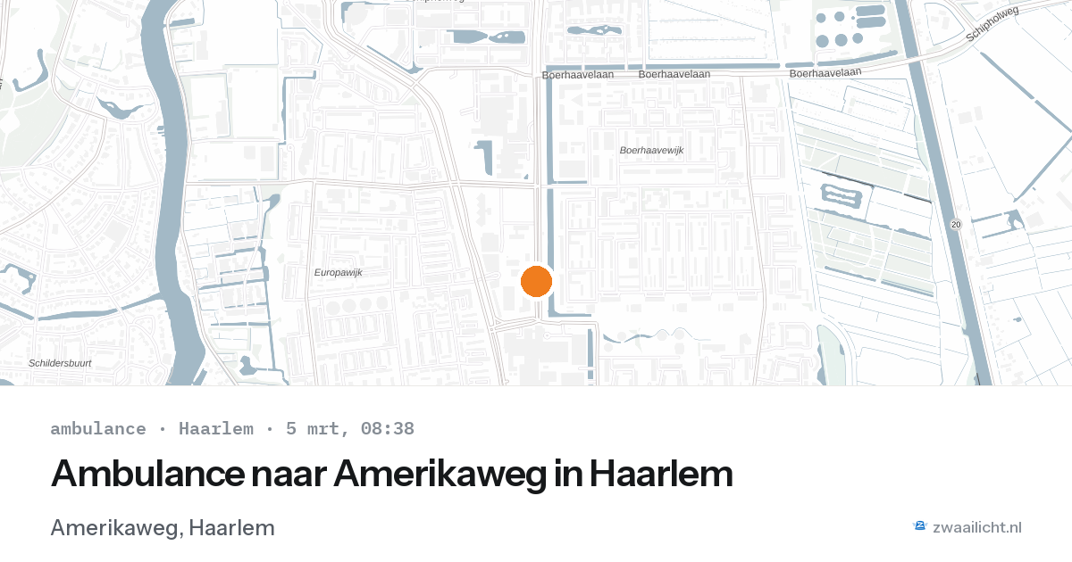Ambulance naar Amerikaweg in Haarlem — 5 mrt 2026