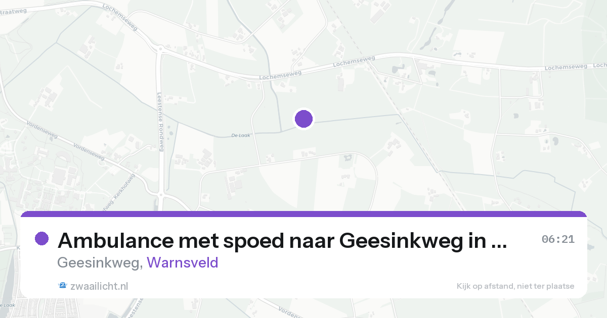Ambulance met spoed naar Geesinkweg in Warnsveld — 17 aug 2026