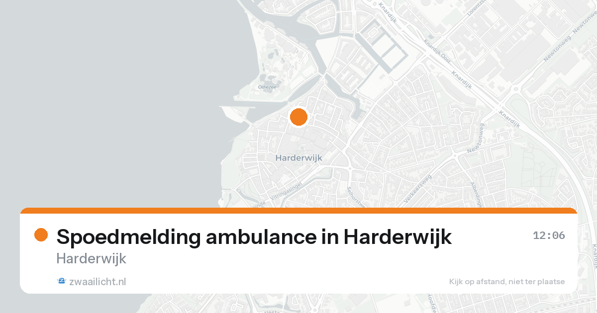 Spoedmelding ambulance in Harderwijk — 6 jun 2026