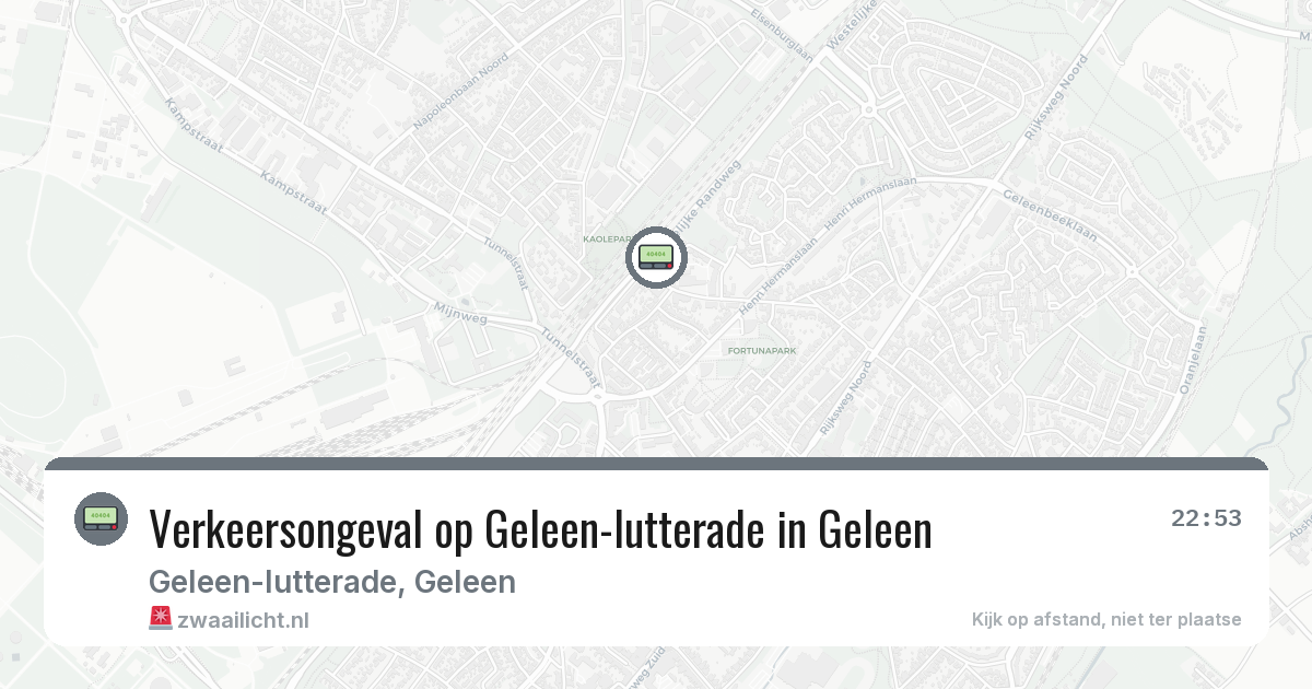 Verkeersongeval op Geleen-lutterade in Geleen — 1 jun 2026
