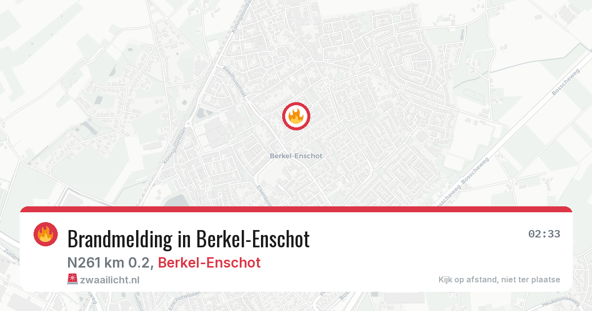 Brandmelding in Berkel-Enschot — 10 mei 2026