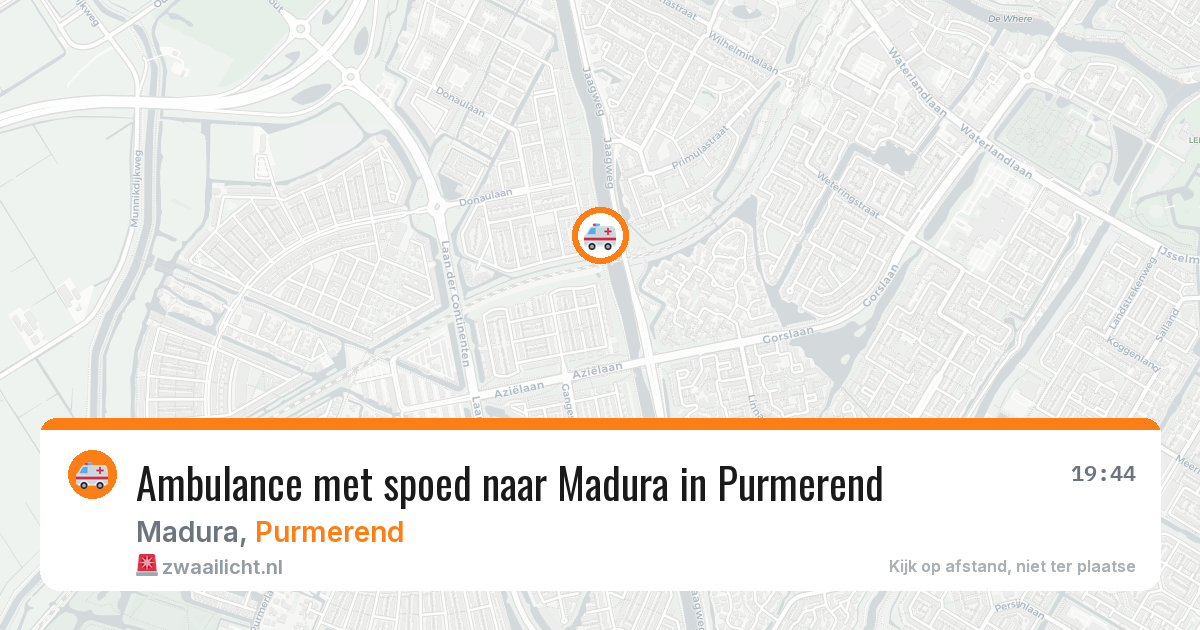 Ambulance met spoed naar Madura in Purmerend — 22 jan 2026