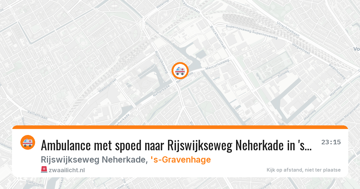 Ambulance met spoed naar Rijswijkseweg Neherkade in 's-Gravenhage — 8 feb 2026