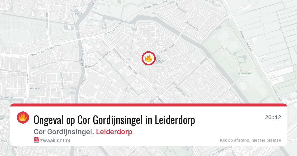 Ongeval op Cor Gordijnsingel in Leiderdorp — 14 mei 2026