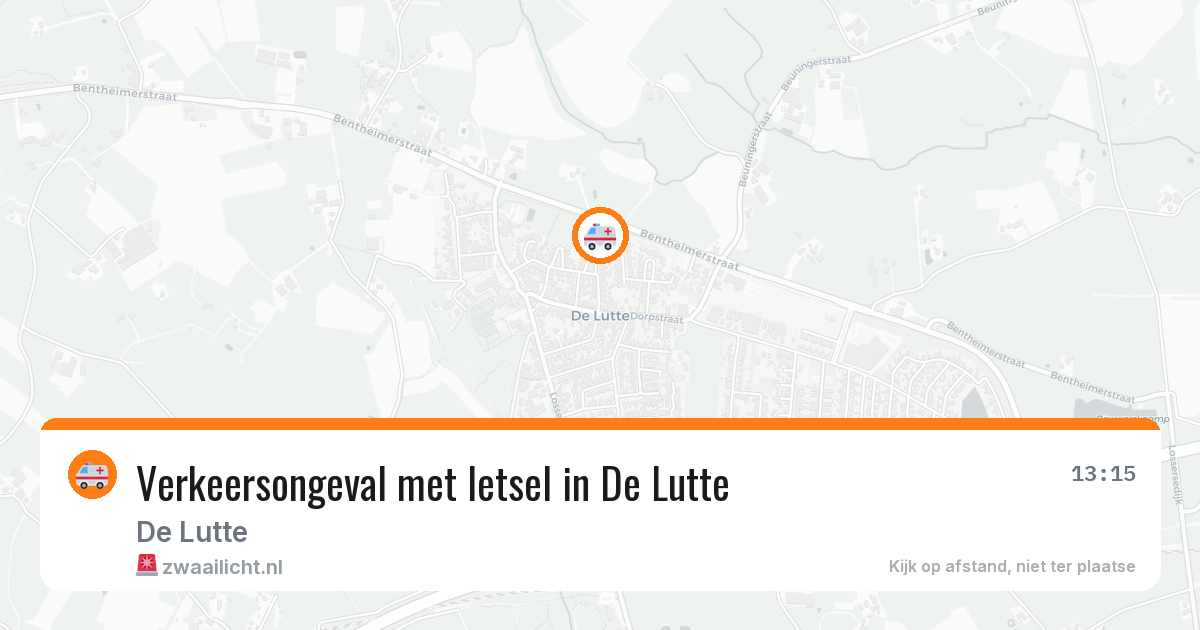 Verkeersongeval met letsel in De Lutte — 5 mei 2026