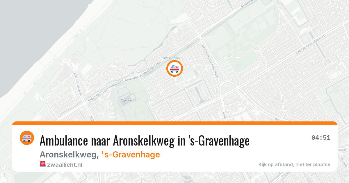 Ambulance naar Aronskelkweg in 's-Gravenhage — 19 mrt 2026