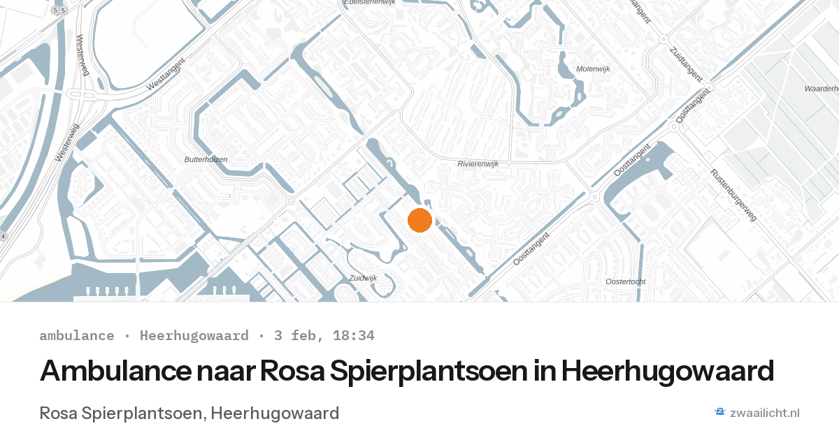 Ambulance naar Rosa Spierplantsoen in Heerhugowaard — 3 feb 2026