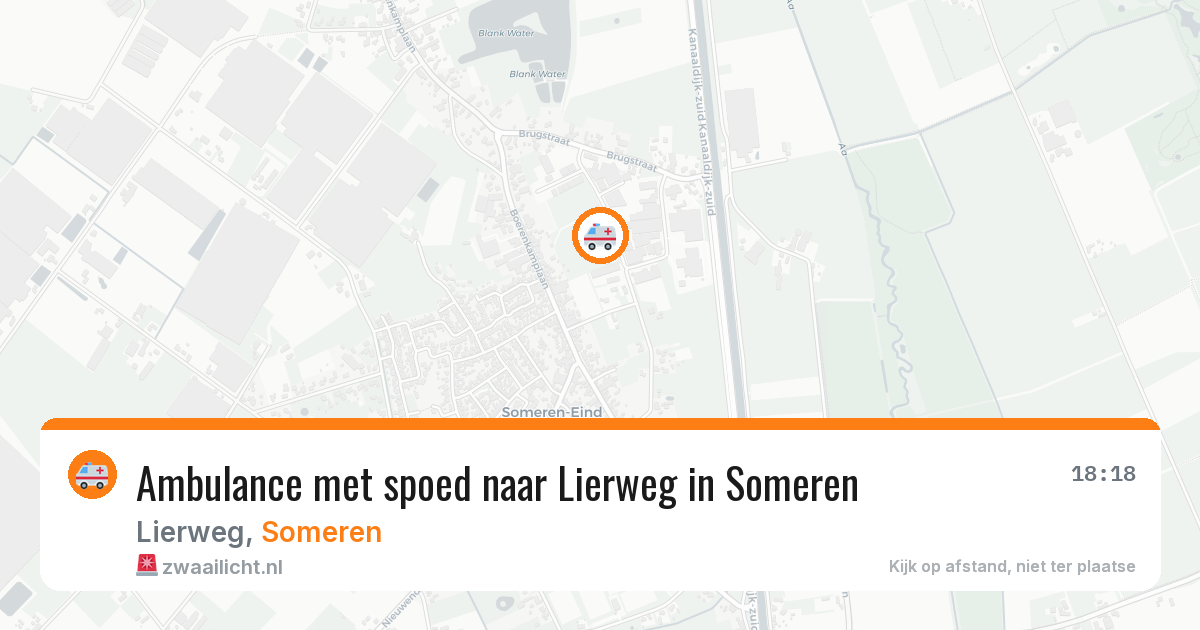 Ambulance met spoed naar Lierweg in Someren — 10 aug 2026