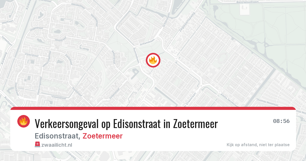 Verkeersongeval op Edisonstraat in Zoetermeer — 12 jun 2026