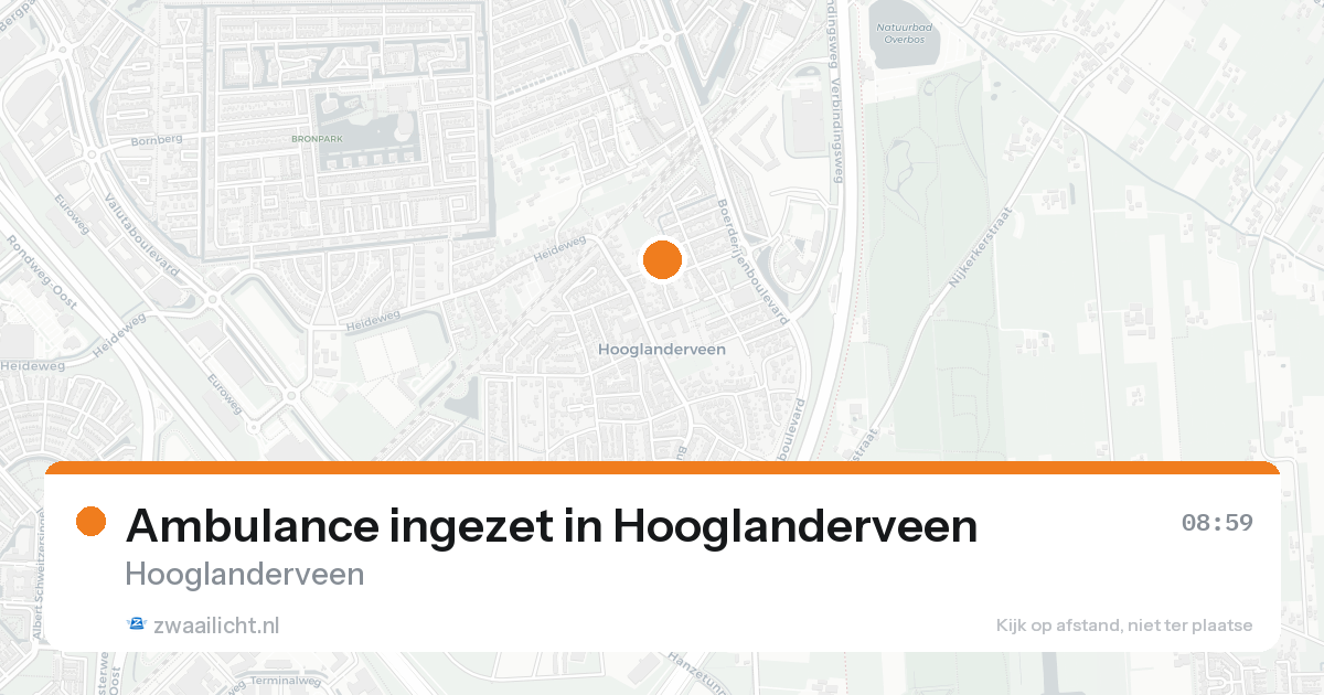 Ambulance ingezet in Hooglanderveen — 31 jan 2026