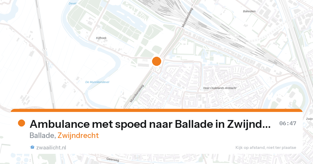 Ambulance met spoed naar Ballade in Zwijndrecht — 27 aug 2026