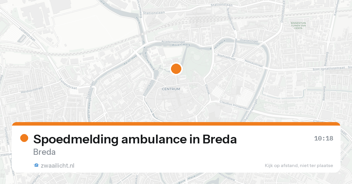 Spoedmelding ambulance in Breda — 8 feb 2026
