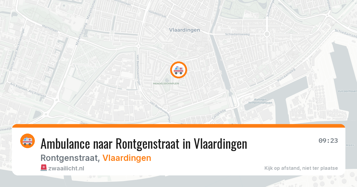 Ambulance naar Rontgenstraat in Vlaardingen — 22 mrt 2026