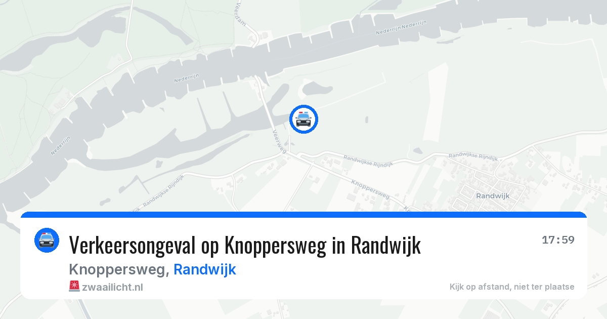Verkeersongeval op Knoppersweg in Randwijk — 21 mei 2026