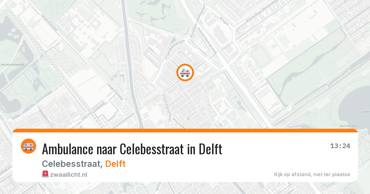 Ambulance naar Celebesstraat in Delft — 30 jul 2026