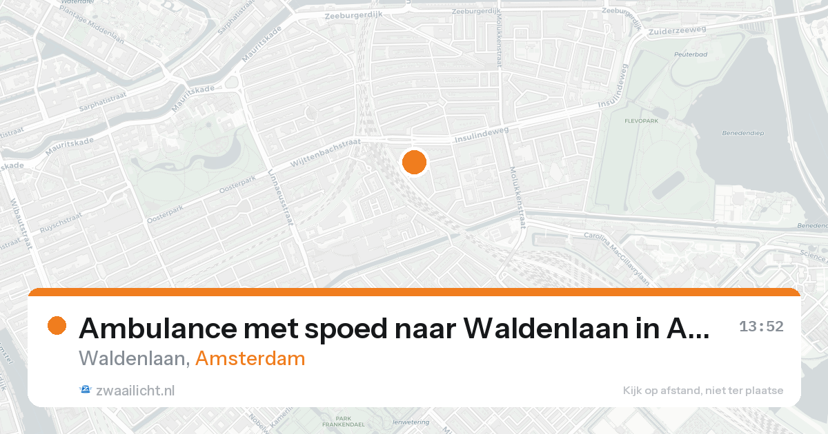 Ambulance met spoed naar Waldenlaan in Amsterdam — 7 feb 2026