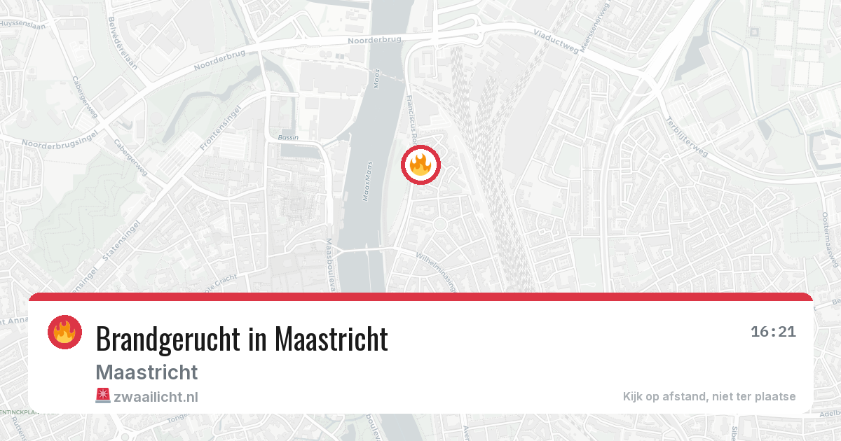 Brandgerucht in Maastricht — 11 aug 2026