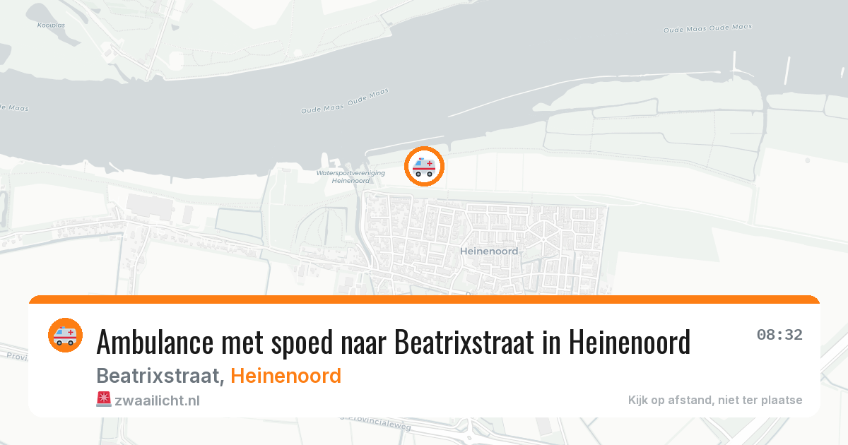 Ambulance met spoed naar Beatrixstraat in Heinenoord — 28 jul 2026