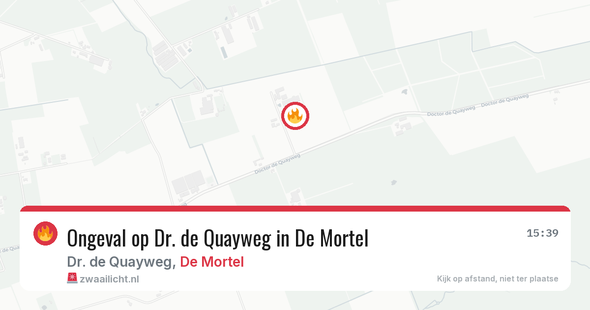 Ongeval op Dr. de Quayweg in De Mortel — 18 mrt 2026
