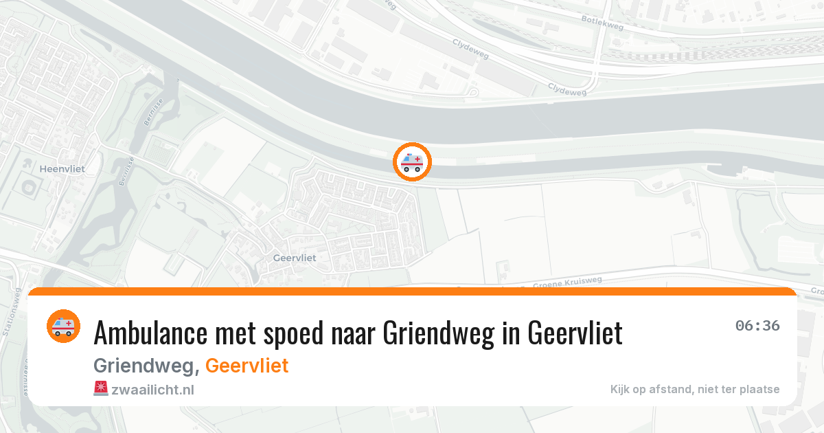 Ambulance met spoed naar Griendweg in Geervliet — 27 mrt 2026