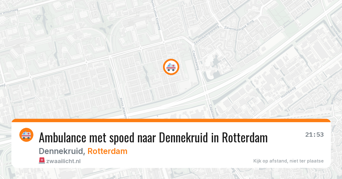 Ambulance met spoed naar Dennekruid in Rotterdam — 13 jun 2026