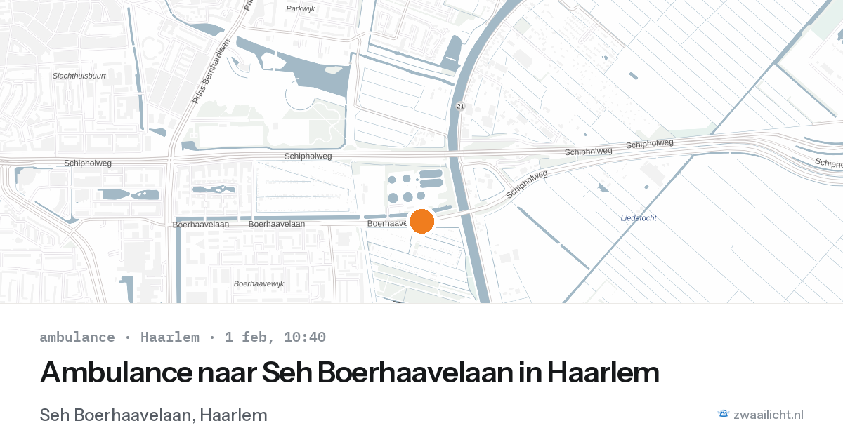 Ambulance naar Seh Boerhaavelaan in Haarlem — 1 feb 2026