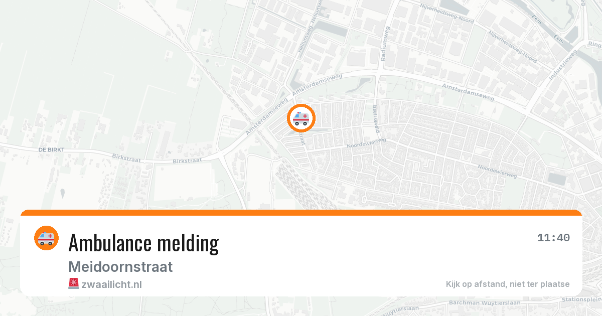 Ambulance melding — 6 apr 2026