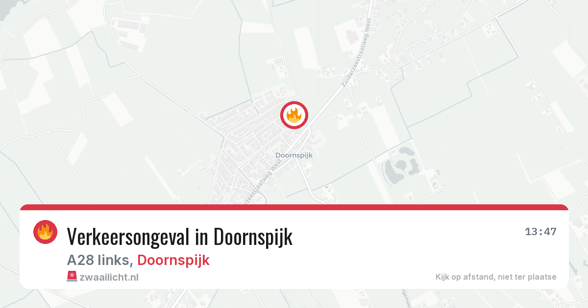 Verkeersongeval in Doornspijk — 25 mei 2026