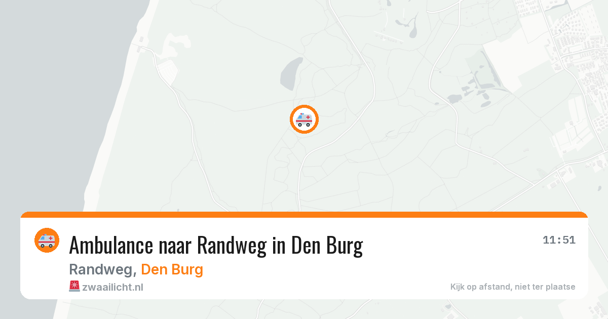 Ambulance naar Randweg in Den Burg — 22 jul 2026