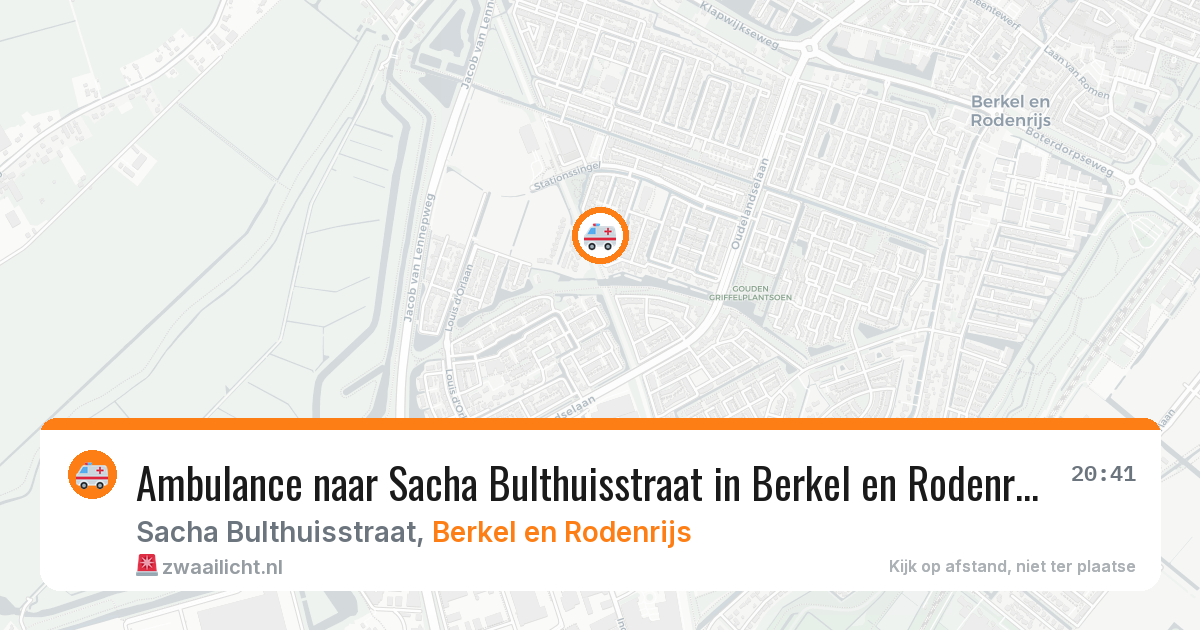 Ambulance naar Sacha Bulthuisstraat in Berkel en Rodenrijs — 29 jan 2026