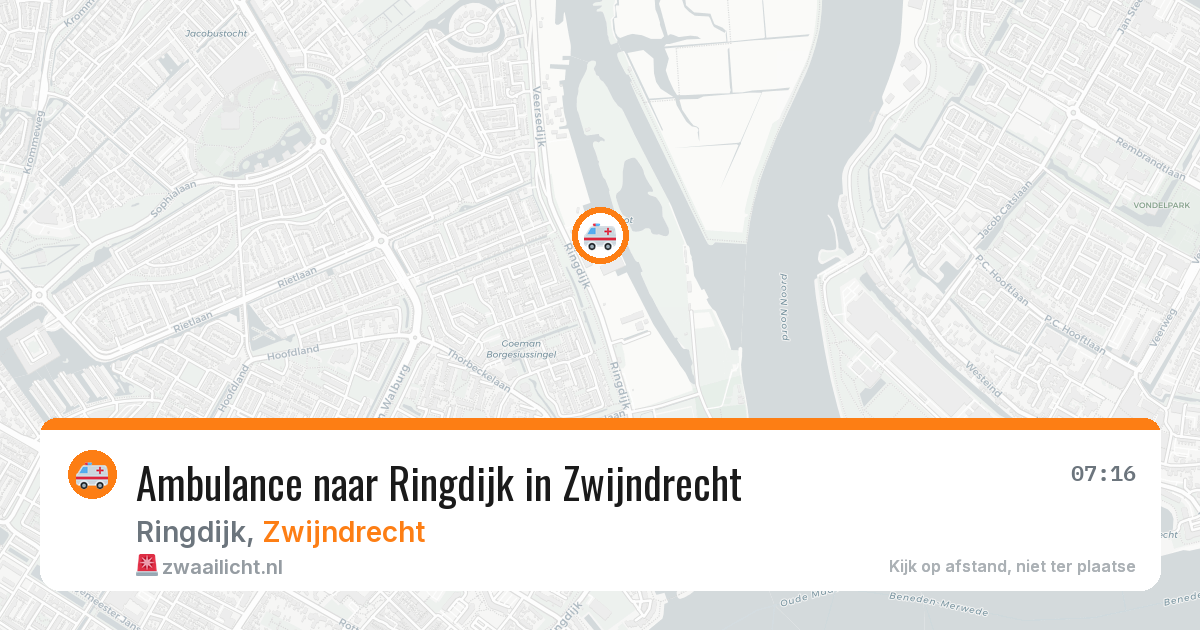 Ambulance naar Ringdijk in Zwijndrecht — 2 mrt 2026
