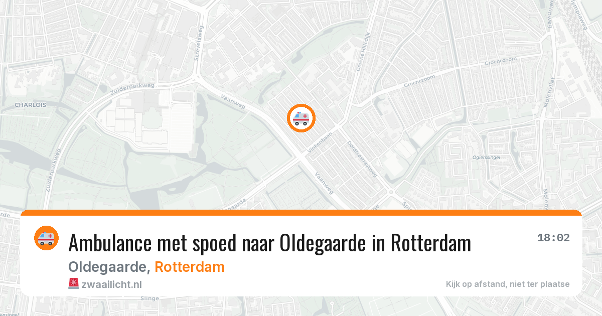 Ambulance met spoed naar Oldegaarde in Rotterdam — 4 apr 2026
