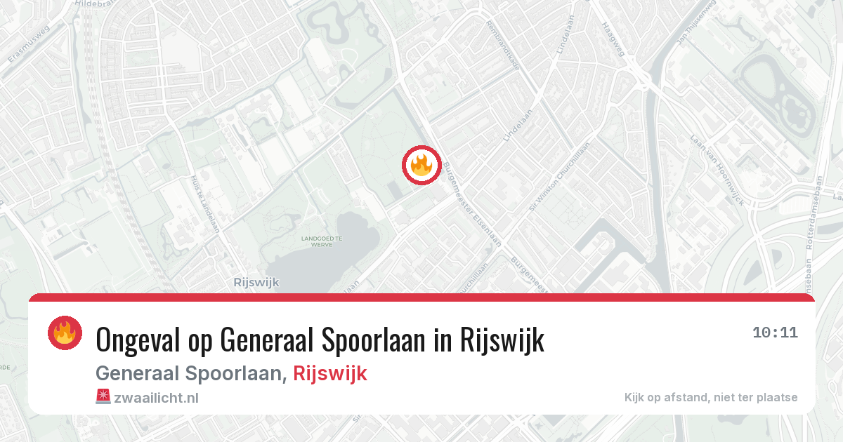 Ongeval op Generaal Spoorlaan in Rijswijk — 27 jun 2026
