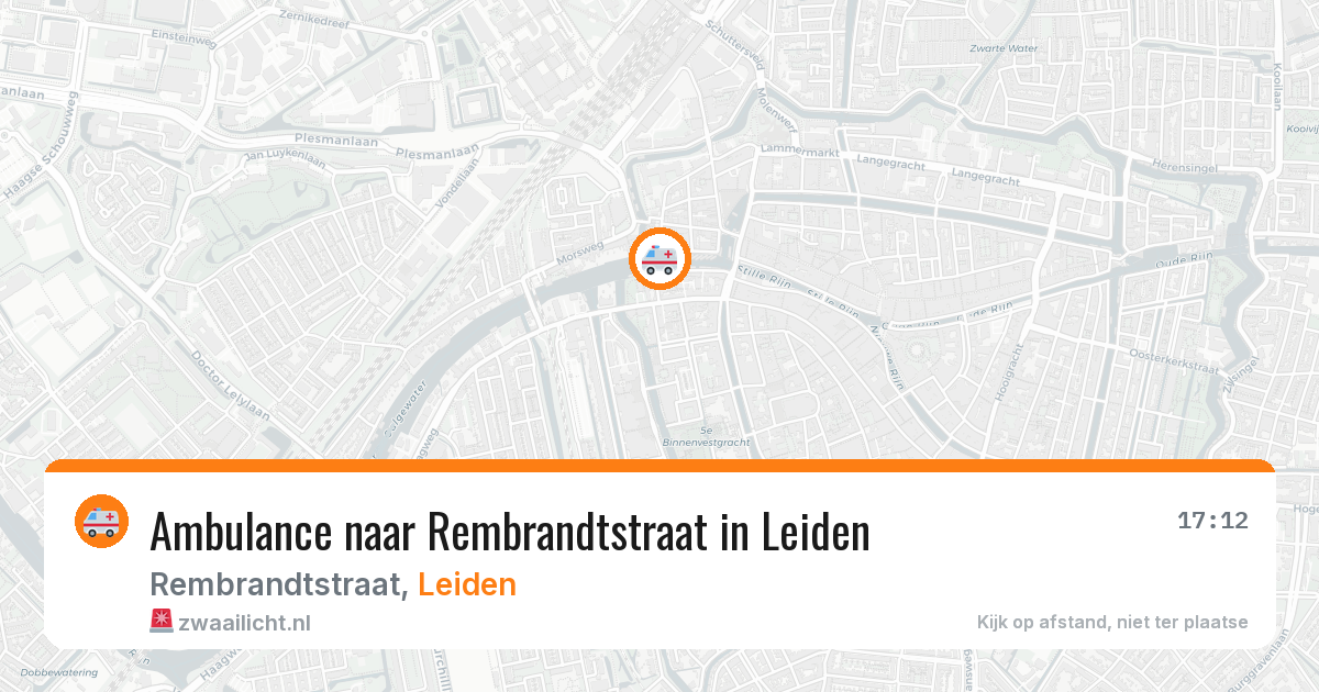 Ambulance naar Rembrandtstraat in Leiden — 23 jun 2026