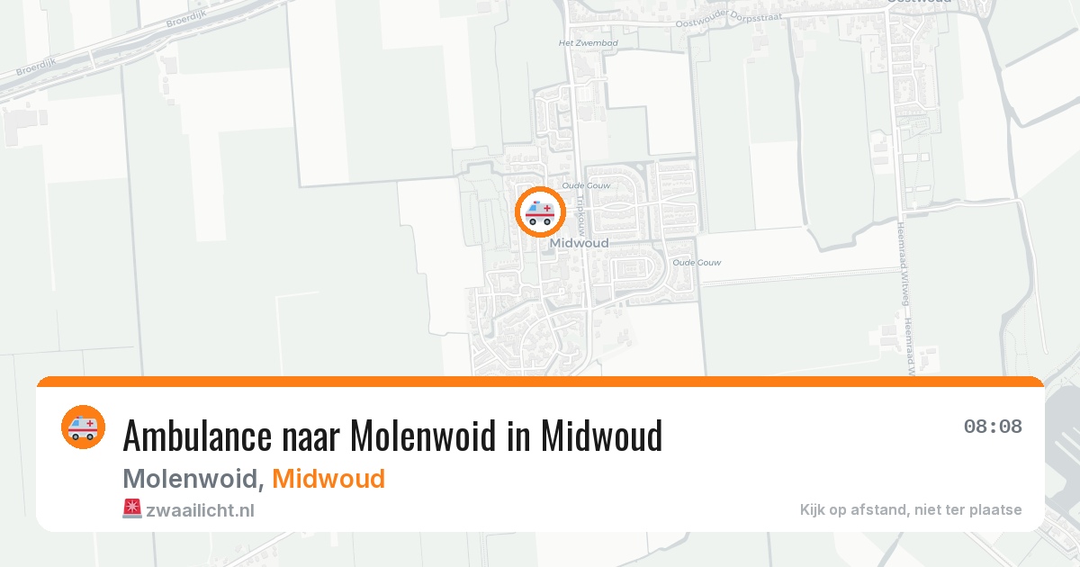 Ambulance naar Molenwoid in Midwoud — 26 mei 2026