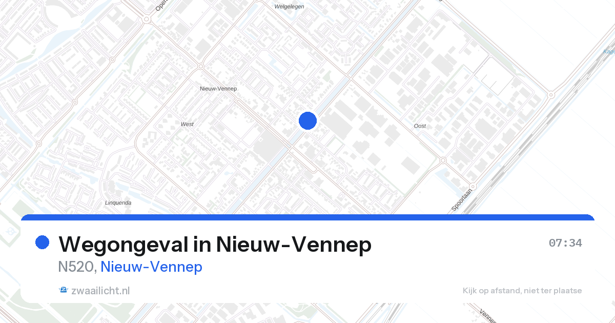 Wegongeval in Nieuw-Vennep — 27 aug 2026