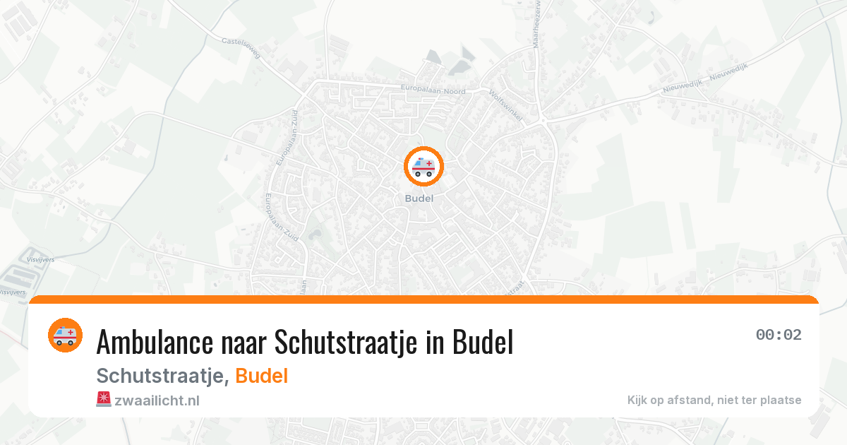 Ambulance naar Schutstraatje in Budel — 8 jul 2026