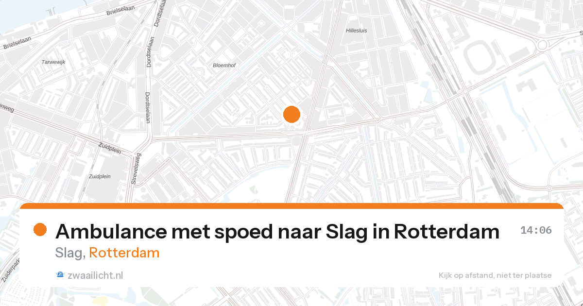 Ambulance met spoed naar Slag in Rotterdam — 28 aug 2026
