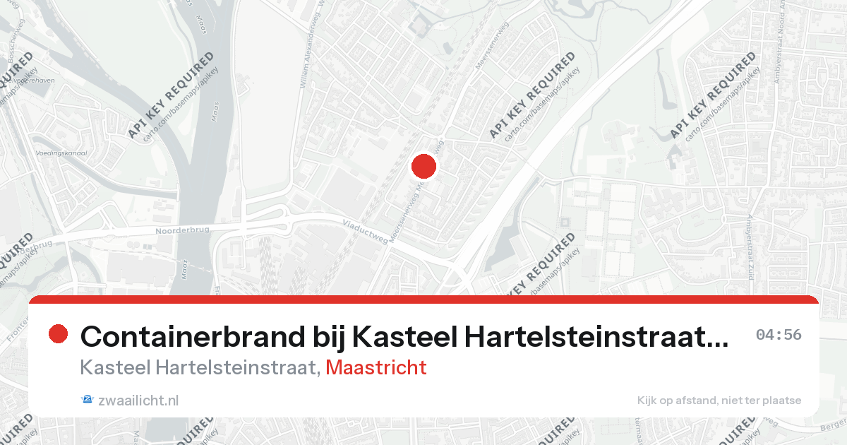 Containerbrand bij Kasteel Hartelsteinstraat in Maastricht — 26 aug 2026