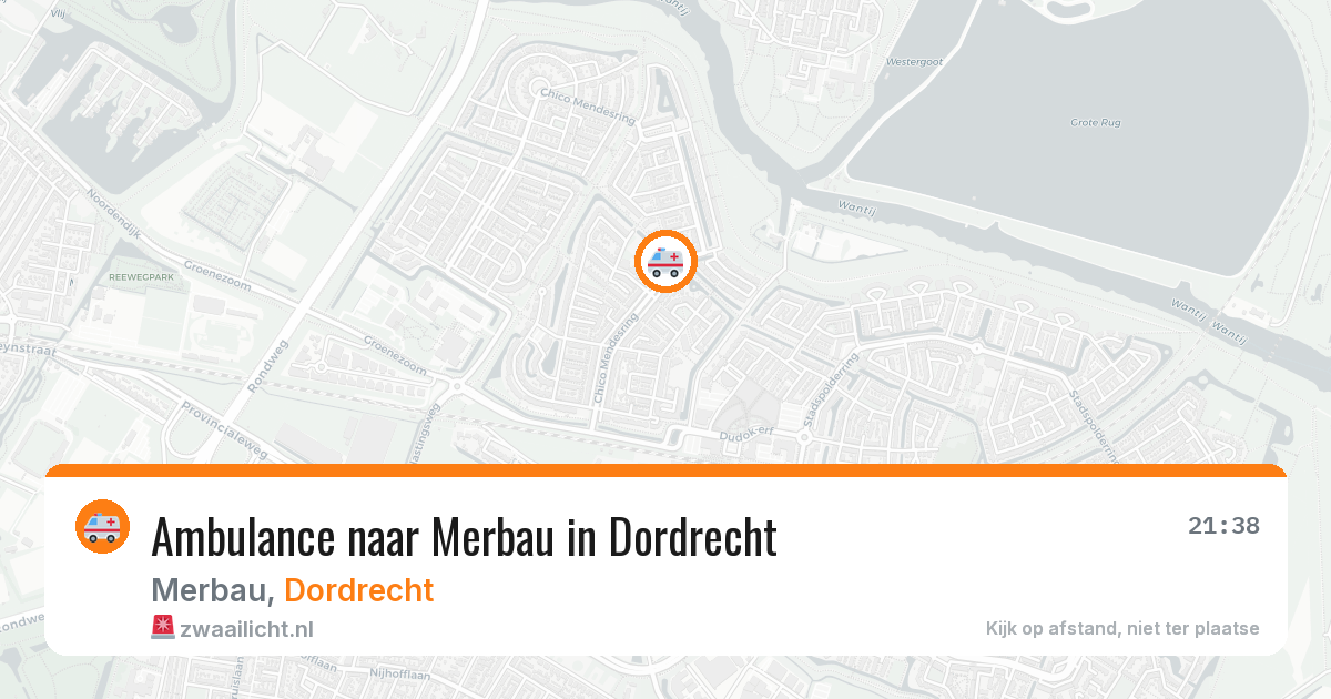 Ambulance naar Merbau in Dordrecht — 4 jun 2026