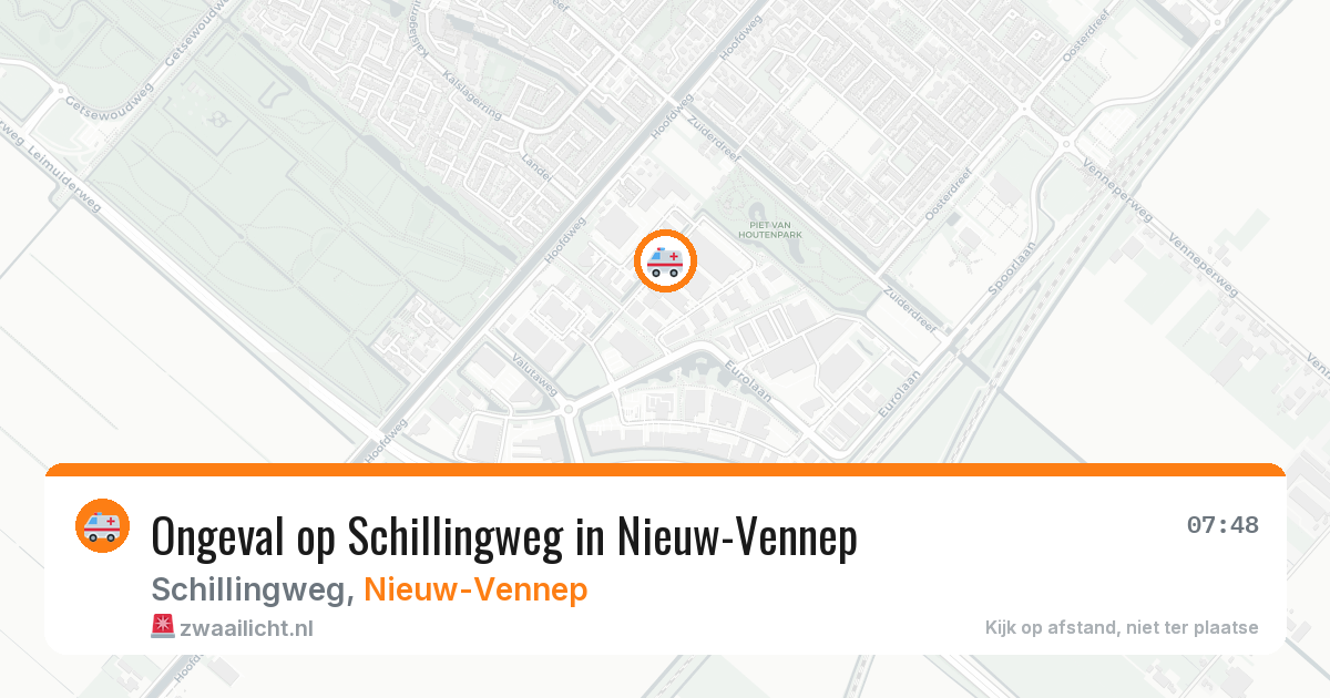 Ongeval op Schillingweg in Nieuw-Vennep — 22 jan 2026