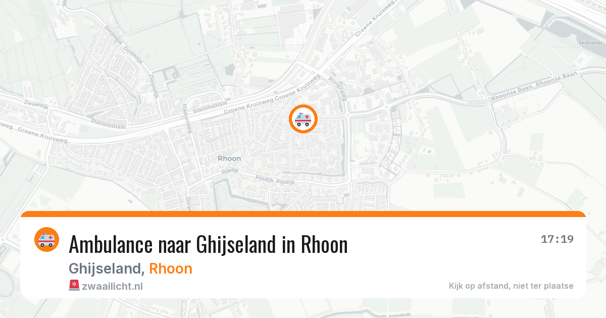 Ambulance naar Ghijseland in Rhoon — 29 jun 2026