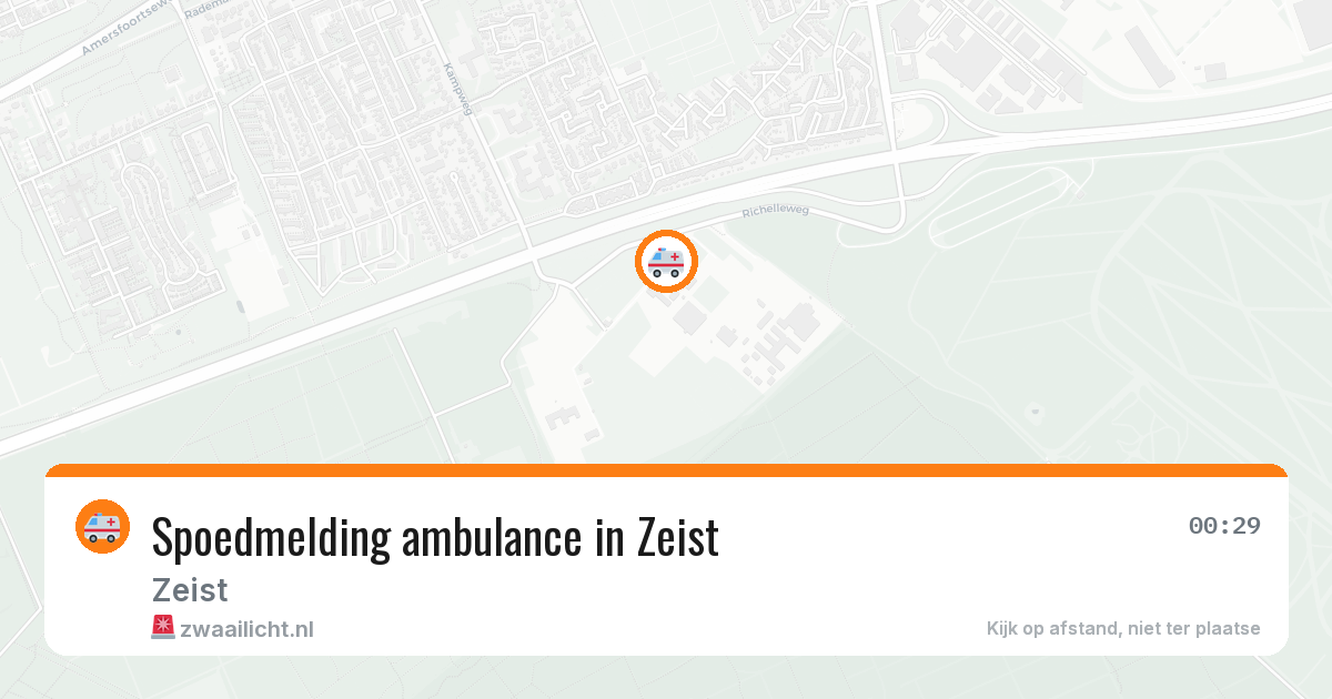 Spoedmelding ambulance in Zeist — 3 apr 2026