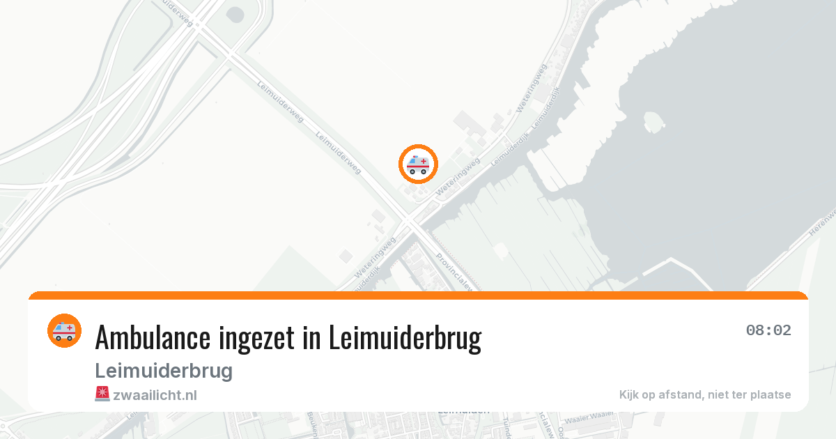 Ambulance ingezet in Leimuiderbrug — 2 jun 2026