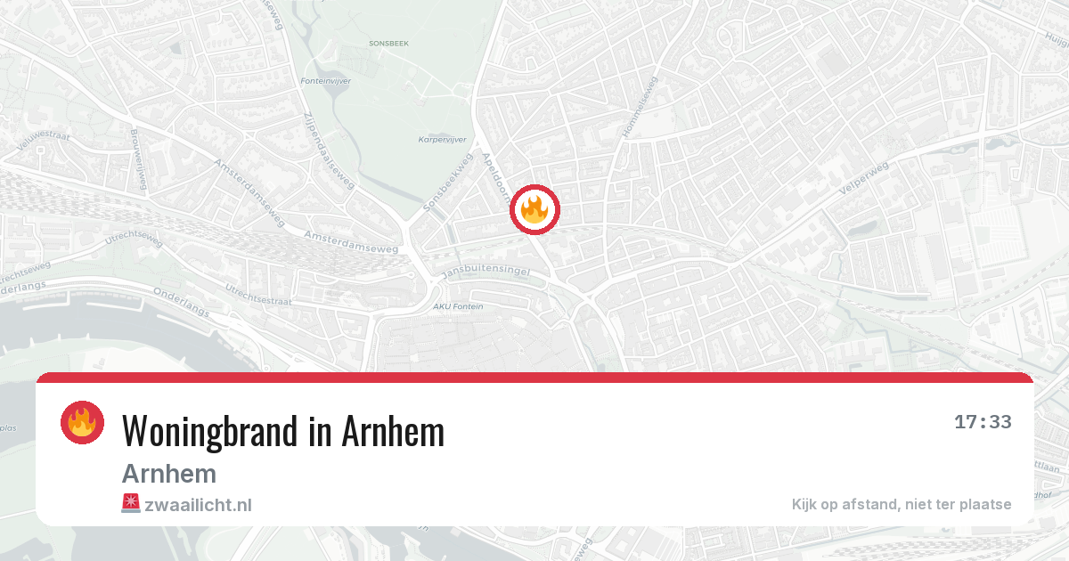 Woningbrand in Arnhem — 19 jun 2026