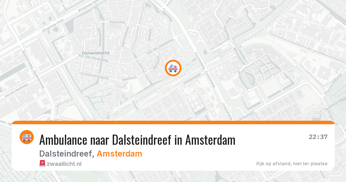 Ambulance naar Dalsteindreef in Amsterdam — 29 jan 2026