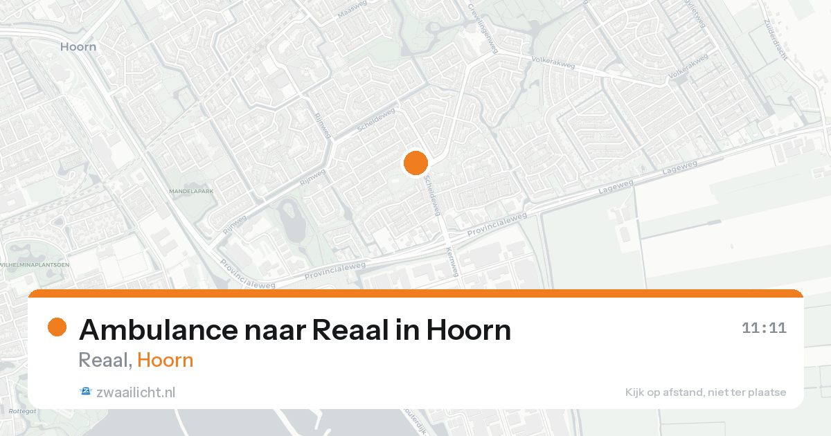 Ambulance naar Reaal in Hoorn — 31 jan 2026