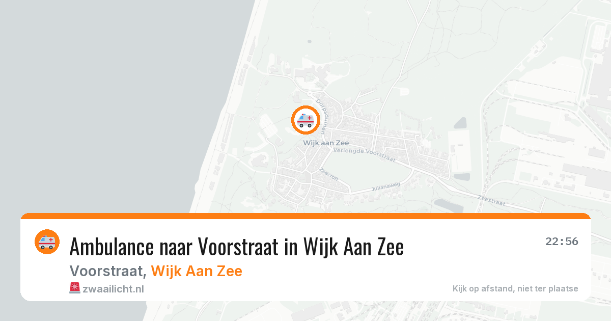 Ambulance naar Voorstraat in Wijk Aan Zee — 25 mei 2026
