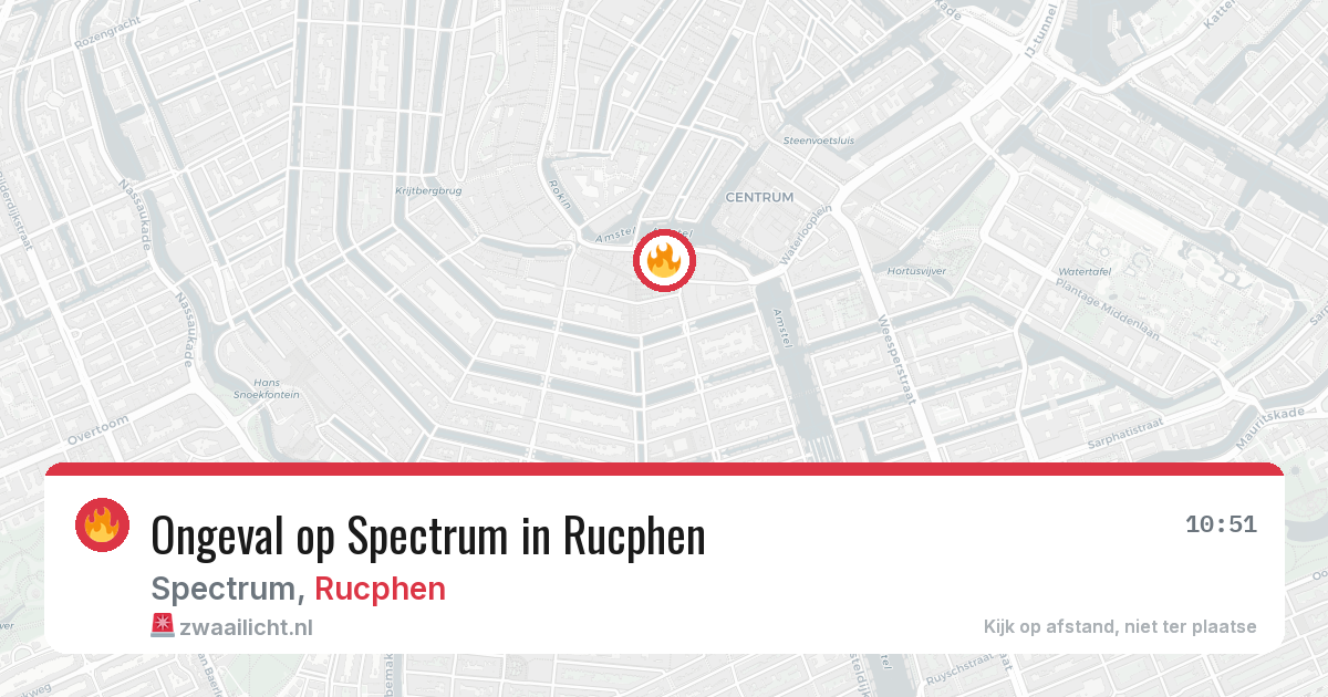 Ongeval op Spectrum in Rucphen — 8 mei 2026