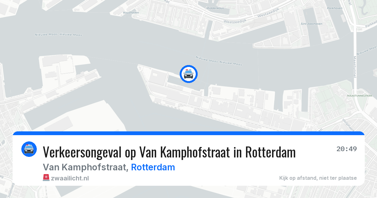 Verkeersongeval op Van Kamphofstraat in Rotterdam — 14 jun 2026